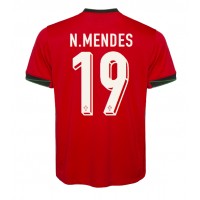 Portugal Nuno Mendes #19 Replica Home Shirt Euro 2024 Short Sleeve